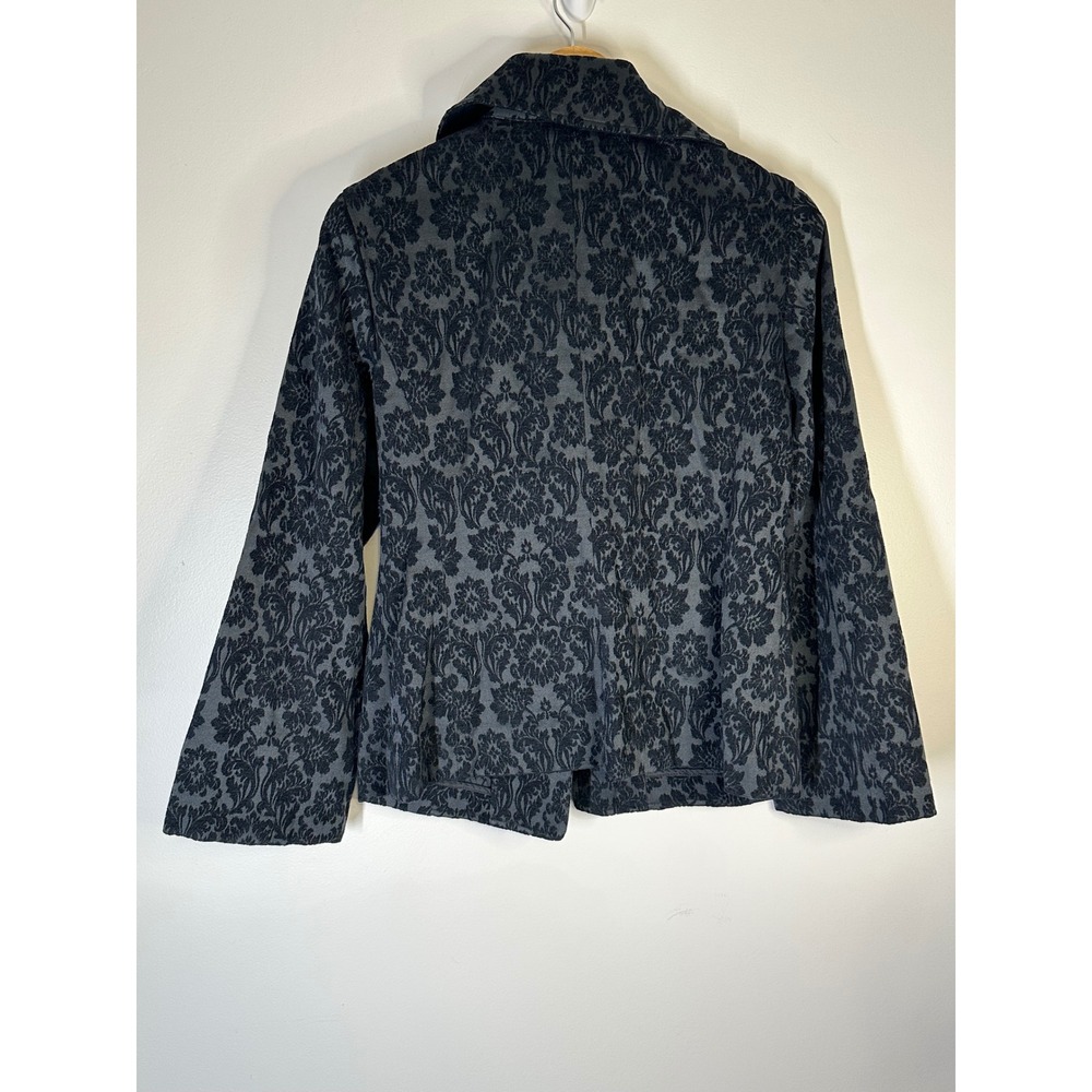 J. Jill Damask Jacquard Blazer Womens Size 8 Classic Professional Work Career - Picture 2 of 8